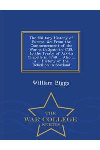 Military History of Europe, &C