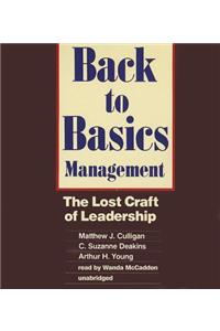 Back to Basics Management