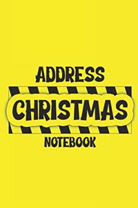 Address Christmas Notebook