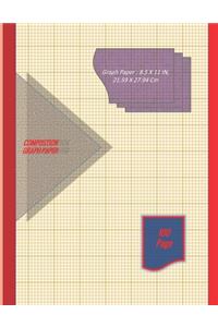 Graph Paper Notebook 8.5 x 11 IN, 21.59 x 27.94 cm