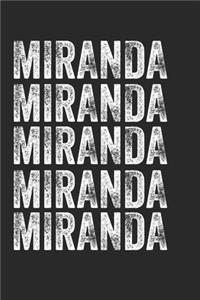 Name MIRANDA Journal Customized Gift For MIRANDA A beautiful personalized