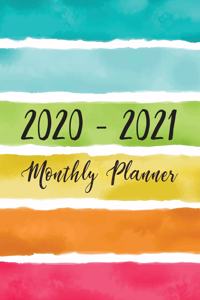 2020-2021 Monthly Planner