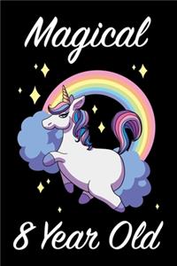 Magical 8 Year Old Unicorn Journal