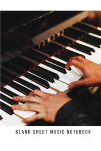 Blank Sheet Music Notebook