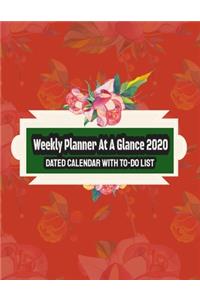 Weekly Planner At A Glance 2020
