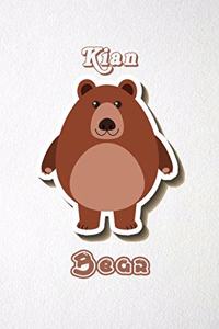 Kian Bear A5 Lined Notebook 110 Pages