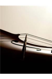Violin Cover Design Blank Music Composition Notebook