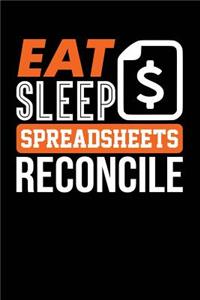 Eat Sleep Spreadsheets Reconcile