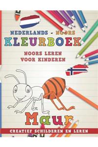 Kleurboek Nederlands - Noors I Noors Leren Voor Kinderen I Creatief Schilderen En Leren