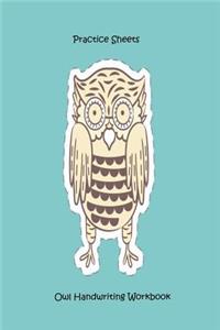 Practice Sheets Owl Handwriting Workbook