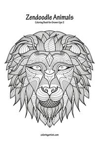 Zendoodle Animals Coloring Book for Grown-Ups 2
