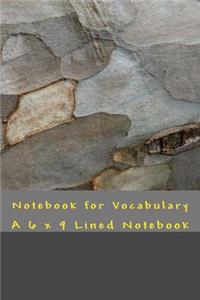 Notebook for Vocabulary