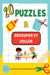 20 puzzles à découper et coller