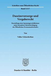 Daseinsvorsorge Und Vergaberecht