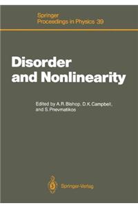 Disorder and Nonlinearity