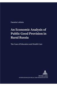 An Economic Analysis of Public Good Provision in Rural Russia