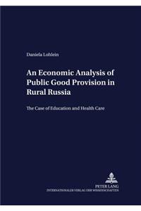 Economic Analysis of Public Good Provision in Rural Russia