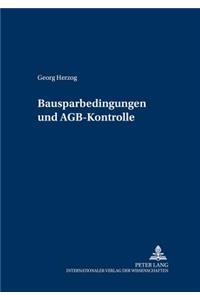 Bausparkassenbedingungen Und Agb-Kontrolle