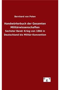 Handwörterbuch der Gesamten Militärwissenschaften