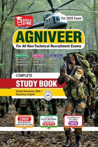 EDUCAZONE Agniveer Complete Study Guide Book For 2025 Exam
