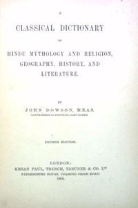 Classical Dictionary Of Hindu Mythology And Religion