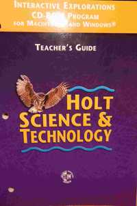 Holt Science & Technology Interactive Explorations CD-ROM Program For MAC & WIN Teacher's Guide
