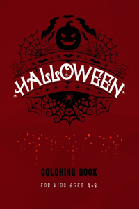 Halloween Coloring Book for Kids age 4-8