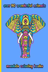 over 90 wonderful animals mandala coloring books