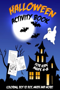 Halloween Activity Book for Kids Ages 4-8