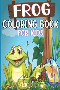 Frog coloring book for kids