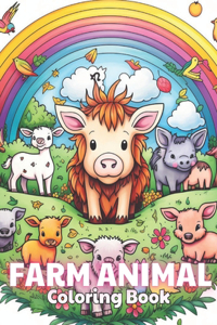 Farm Animal Mandala Coloring Book