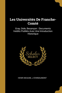 Les Universités De Franche-Comté