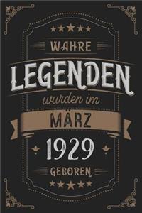 Wahre Legenden wurden im März 1929 geboren