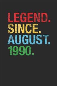 Legend Since August 1990