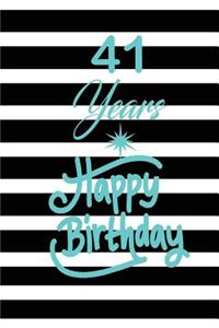 41 years happy birthday