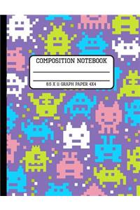 Composition Notebook Graph Paper 4x4