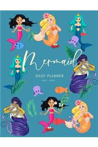 2019 2020 15 Months Mermaid Daily Planner