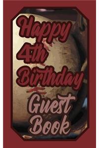 Happy 4th Birthday Guest Book