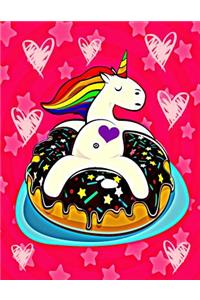 Unicorn in Donut Sketchbook & Journal