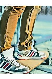 Skateboarding Sketchbook and Journal Notebook Combo