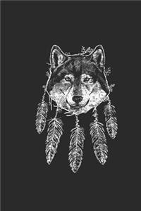 Wolf Dreamcatcher: Wolves Notebook, Blank Lined (6 x 9 - 120 pages) Animal Themed Notebook for Daily Journal, Diary, and Gift