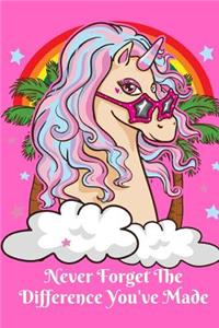 Never Forget The Difference You've Made