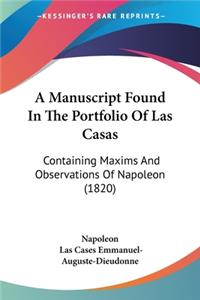 Manuscript Found In The Portfolio Of Las Casas