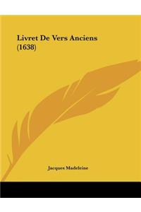 Livret De Vers Anciens (1638)