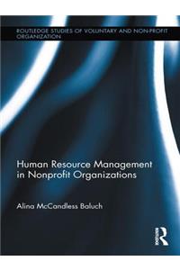 Human Resource Management in Nonprofit Organizations