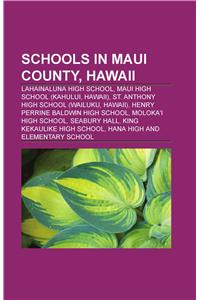 Schools in Maui County, Hawaii