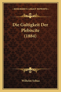 Gultigkeit Der Plebiscite (1884)