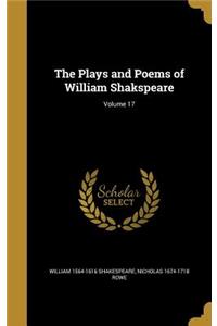 Plays and Poems of William Shakspeare; Volume 17
