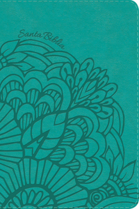 Rvr 1960 Biblia Compacta Letra Grande Aqua, Símil Piel Con Índice