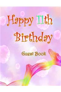 Happy 11th Birthday Guest Book